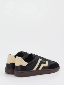 Gant – Sneaker aus Velours- und Glattleder Schwarz