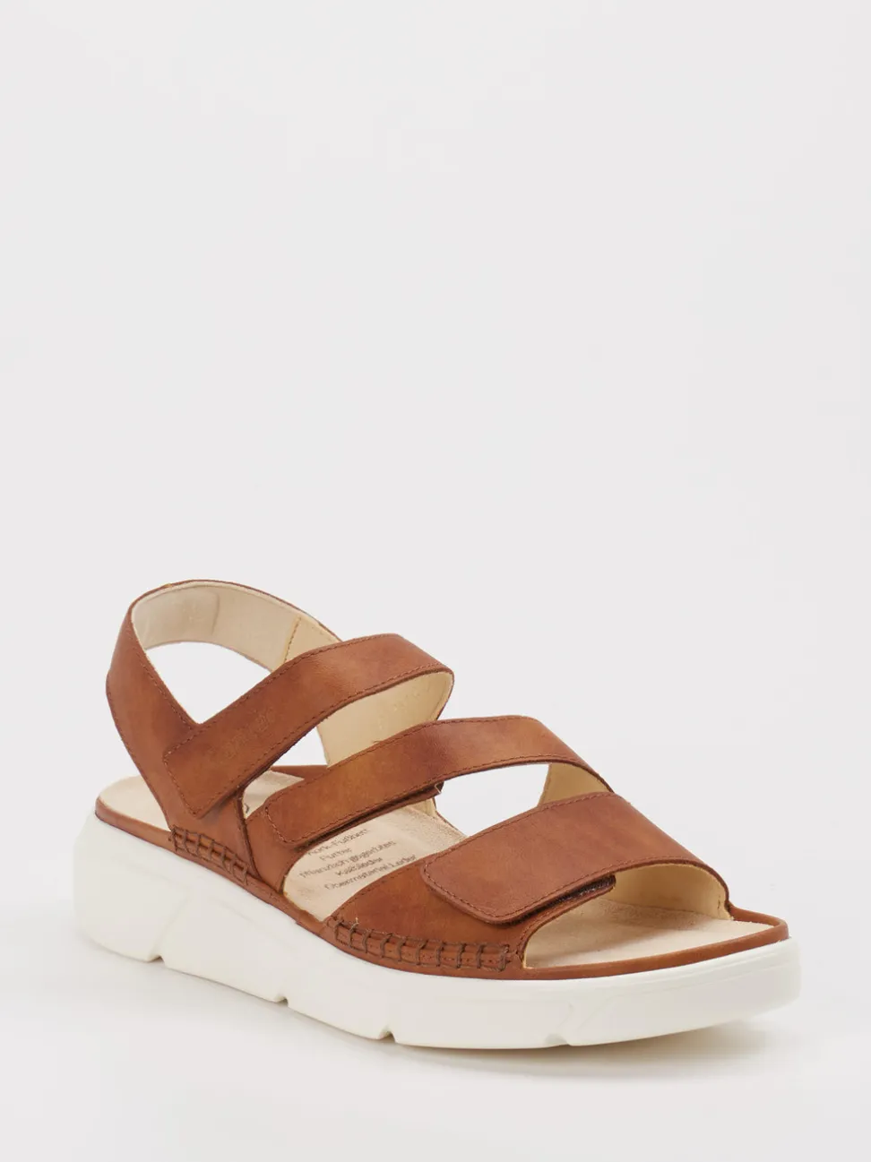 Ganter – Klettsandalen aus Kalbleder in Braun