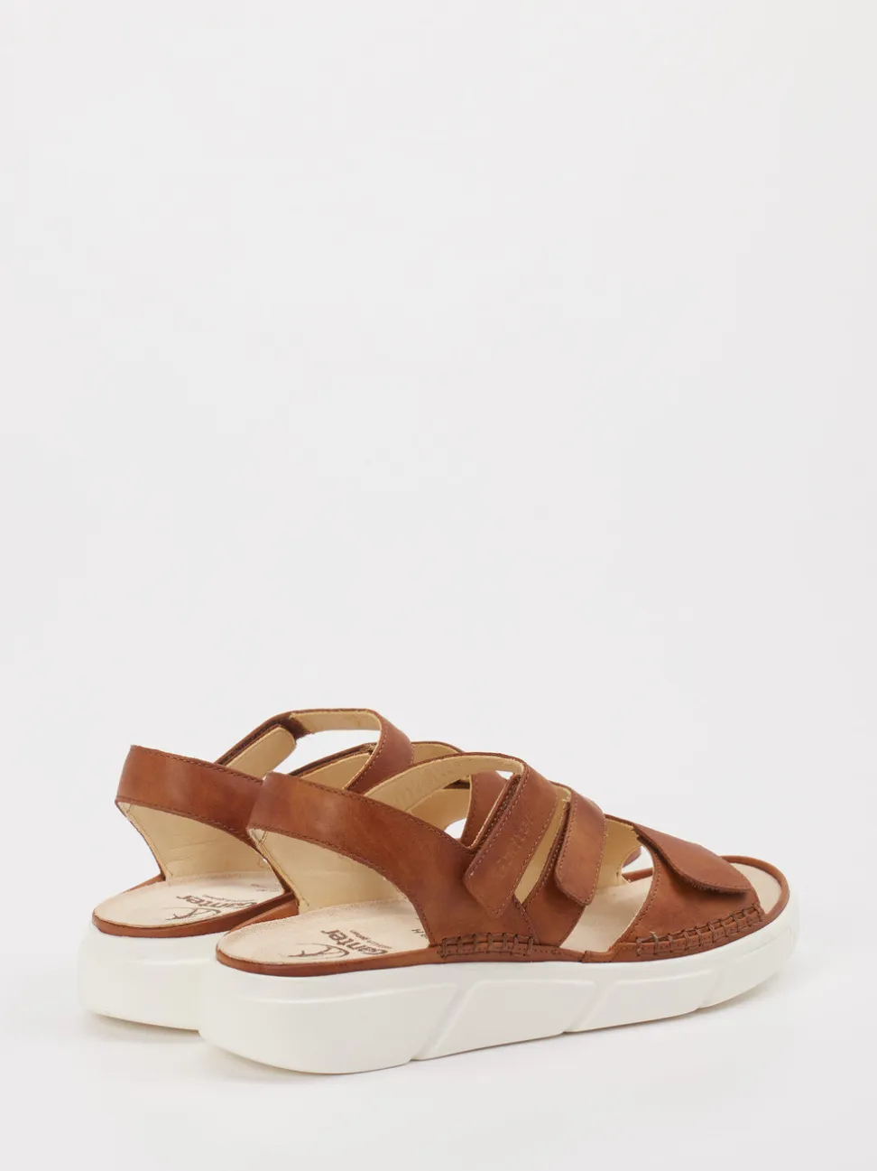 Ganter – Klettsandalen aus Kalbleder in Braun