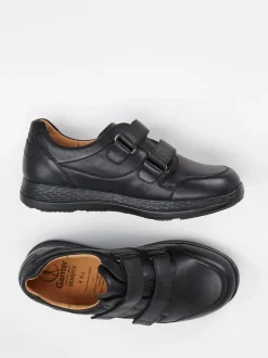 Ganter – Klettschuh aus Kalbleder schwarz