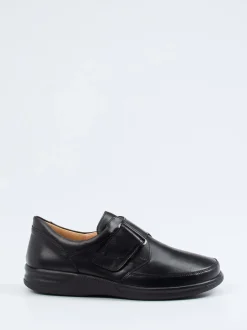 Ganter – Klettslipper aus Kalbleder schwarz