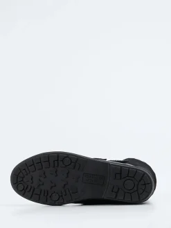 Ganter – Klettstiefelette aus Kalbleder Schwarz