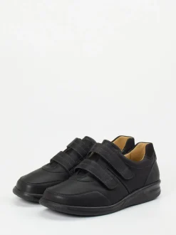 Ganter – Klettverschluss-Halbschuh aus Kalbleder schwarz