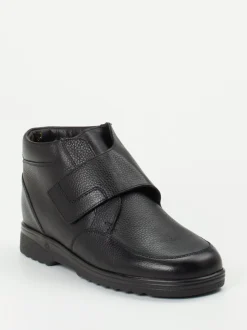 Ganter – Klettverschluss-Stiefelette aus Kalbleder schwarz