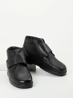 Ganter – Klettverschluss-Stiefelette aus Kalbleder schwarz