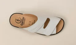 Ganter – Komfort-Pantolette aus Kalbleder weiß