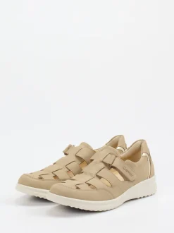 Ganter – Komfort-Sandale aus Nubukleder beige