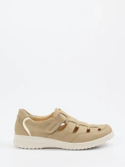 Ganter – Komfort-Sandale aus Nubukleder beige