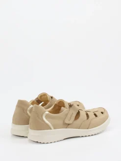 Ganter – Komfort-Sandale aus Nubukleder beige