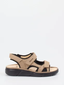 Ganter – Komfortsandale aus Nubukleder beige