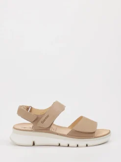 Ganter – Komfortsandale aus Nubukleder Beige