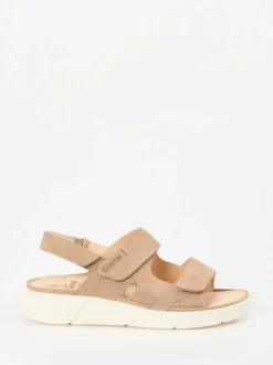 Ganter – Komfortsandale aus Nubukleder beige