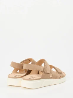 Ganter – Komfortsandale aus Nubukleder beige