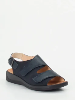 Ganter – Komfort-Sandalen aus Kalbleder Dunkelblau
