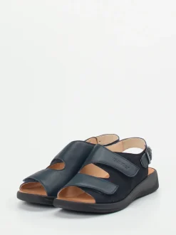 Ganter – Komfort-Sandalen aus Kalbleder Dunkelblau