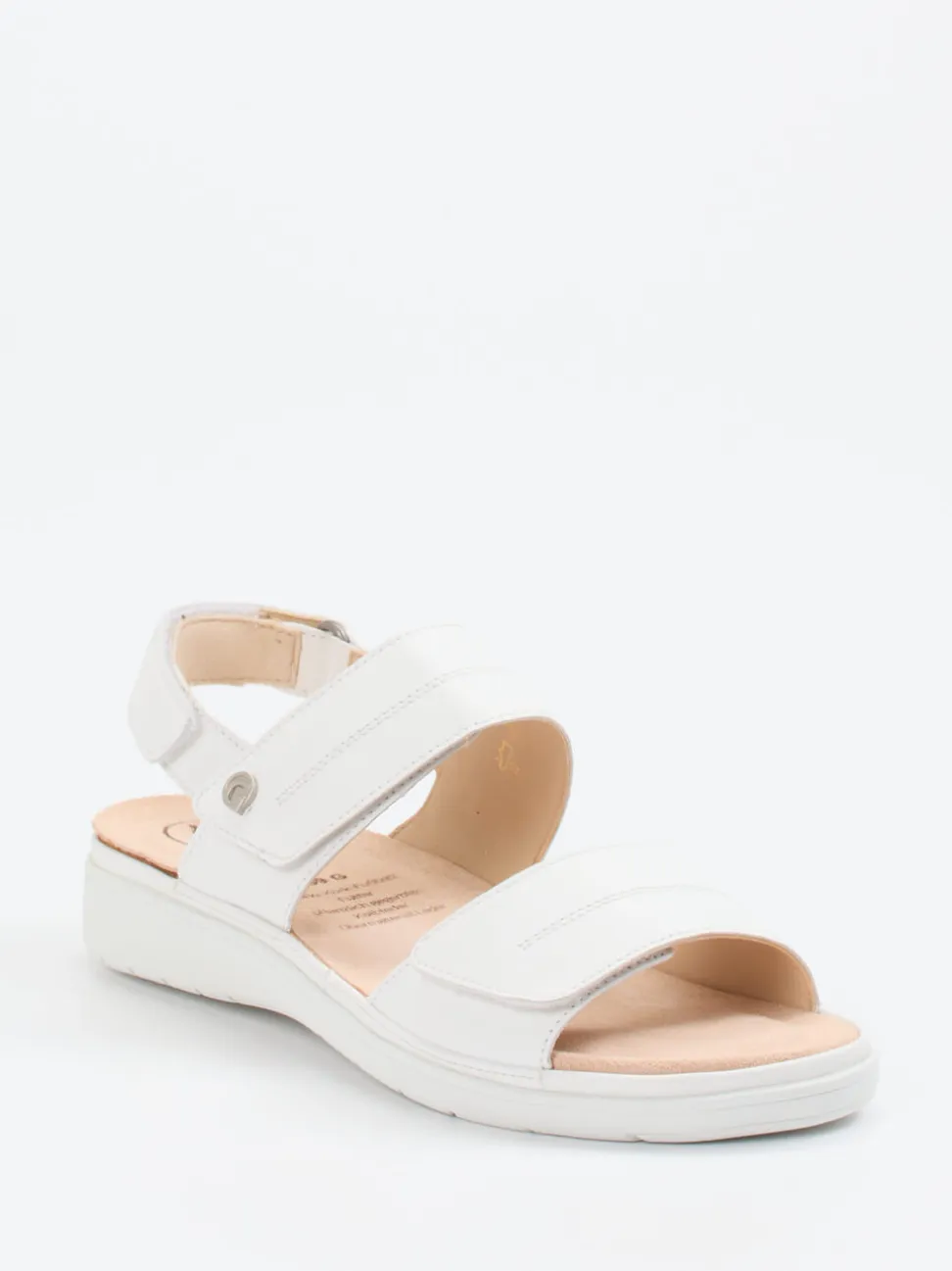 Ganter – Komfortsandalen aus Kalbleder Weiß