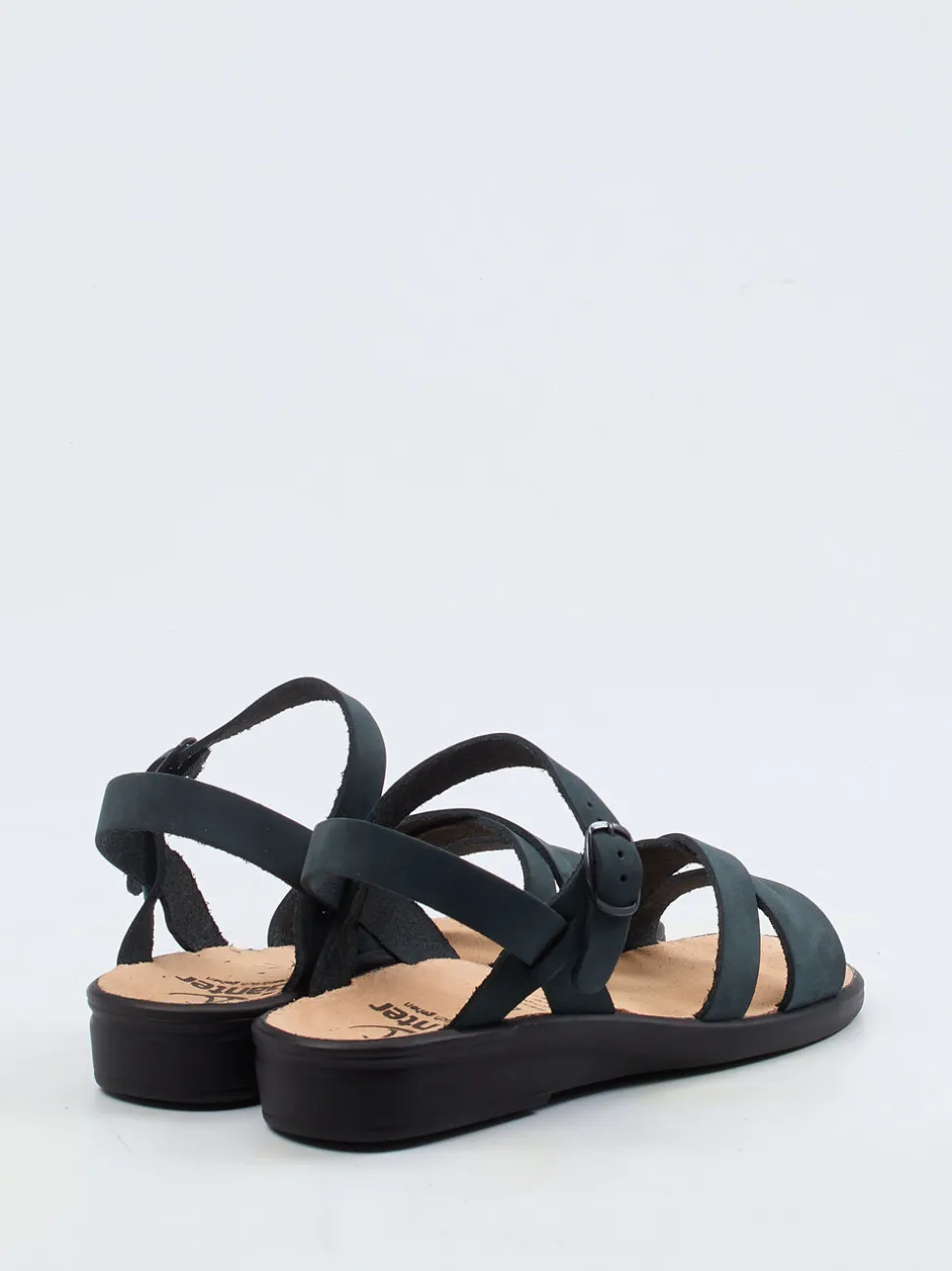 Ganter – Komfort-Sandalen aus Nubukleder Dunkelpetrol