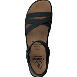 Ganter – Komfort-Sandalen aus Nubukleder Dunkelpetrol