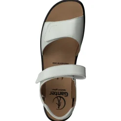 Ganter – Komfortsandalen aus Kalbleder weiß