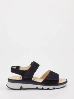 Ganter – Komfortsandalen aus Nubukleder Schwarz