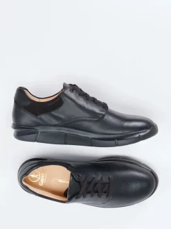 Ganter – Komfort-Schnürschuh aus Kalbleder schwarz