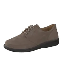 Ganter – Komfort-Schnürschuh aus Nubukleder taupe