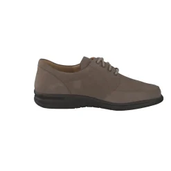Ganter – Komfort-Schnürschuh aus Nubukleder taupe