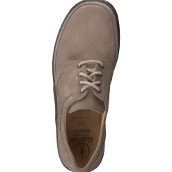 Ganter – Komfort-Schnürschuh aus Nubukleder taupe