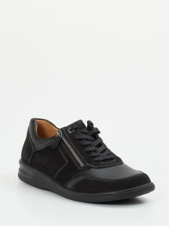 Ganter – Komfort-Sneaker aus Nubukleder schwarz