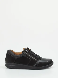 Ganter – Komfort-Sneaker aus Nubukleder schwarz