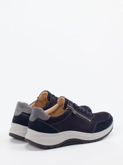 Ganter – Komfort-Sneaker aus Nubukleder Dunkelblau