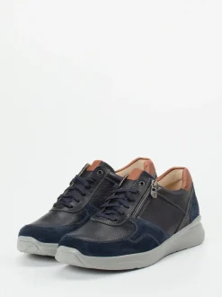 Ganter – Komfort-Sneaker aus Kalbleder Dunkelblau