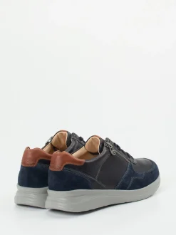 Ganter – Komfort-Sneaker aus Kalbleder Dunkelblau