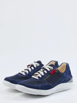 Ganter – Komfort-Sneaker aus Veloursleder Marineblau