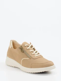 Ganter – Komfort-Sneaker aus Nubukleder beige