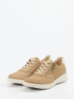 Ganter – Komfort-Sneaker aus Nubukleder beige