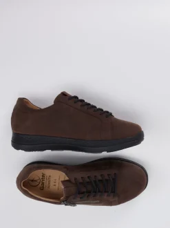 Ganter – Komfort-Sneaker aus Nubukleder Dunkelbraun
