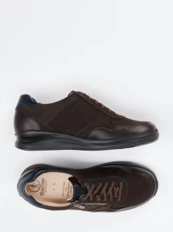 Ganter – Komfort-Sneaker aus Nubukleder dunkelbraun