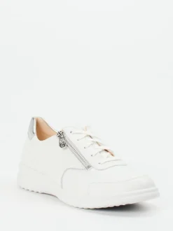 Ganter – Komfort-Sneaker aus Kalbleder Weiß
