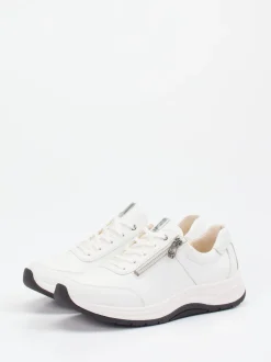 Ganter – Komfort-Sneaker aus Kalbleder weiß