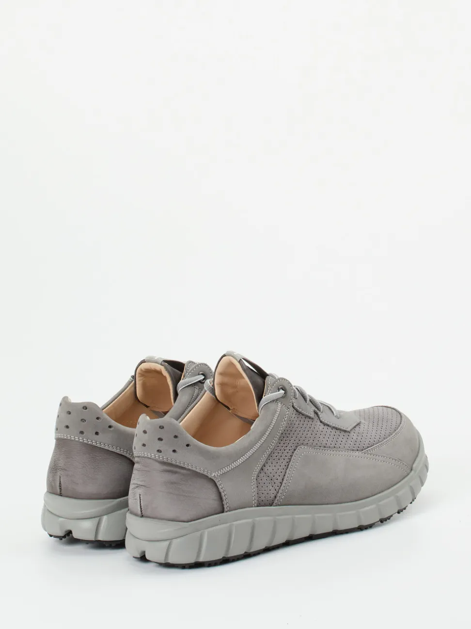 Ganter – Komfort-Sneaker aus Nubukleder grau
