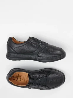 Ganter – Komfort-Sneaker aus Kalbleder Schwarz