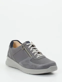 Ganter – Komfort-Sneaker aus Velourleder grau