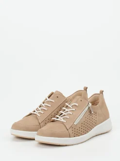 Ganter – Komfort-Sneaker aus Nubukleder Beige