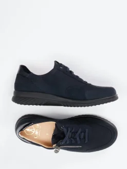 Ganter – Komfort-Sneaker aus Kalbleder dunkelblau