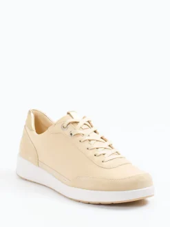 Ganter – Komfort-Sneaker aus Velours- und Glattleder beige