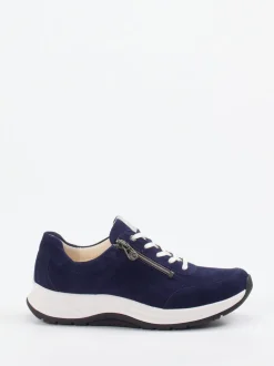 Ganter – Komfort-Sneaker aus Veloursleder Dunkelblau