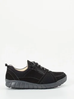 Ganter – Komfort-Sneaker aus Veloursleder schwarz