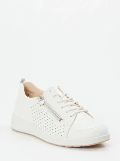 Ganter – Komfort-Sneaker aus Kalbleder weiß