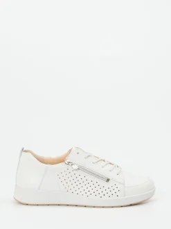 Ganter – Komfort-Sneaker aus Kalbleder weiß